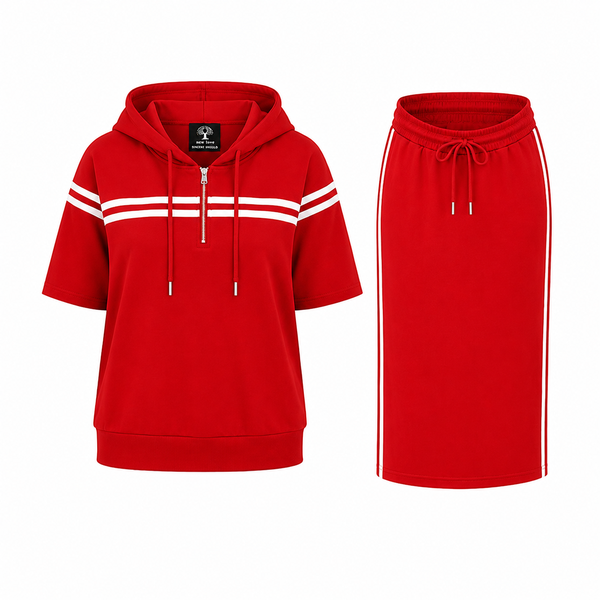 Secret Shield Power Red Modest Fashion Scarlet Signature Lounge Set