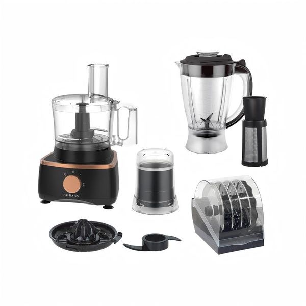 1000W 7-in-1 Electric Food Processor&amp;Blender Combo with Grinder-Blender Set
