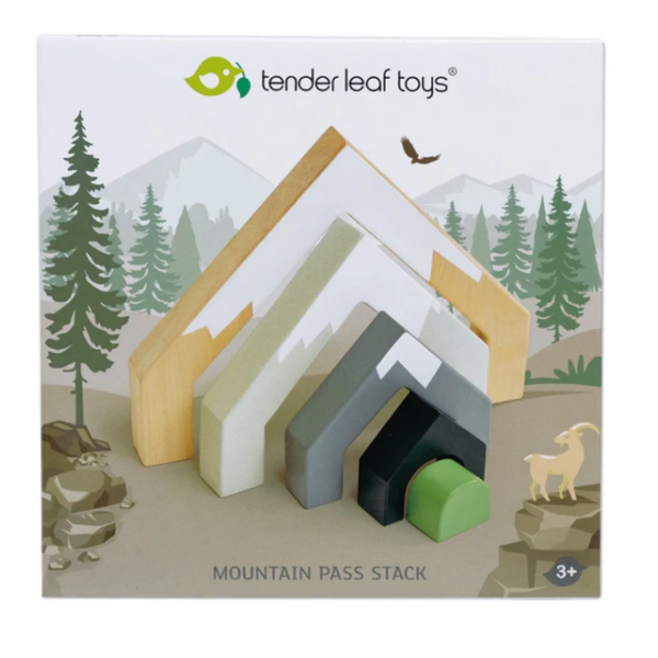 Tender Leaf Wooden Mountain Pass Stack Train Set Accessory