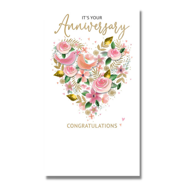 Greeting Card - Your Anniversary - Hearts