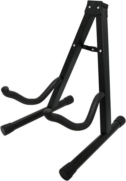 Folding Electric Acoustic Bass Guitar Stand Floor Rack Holder Black