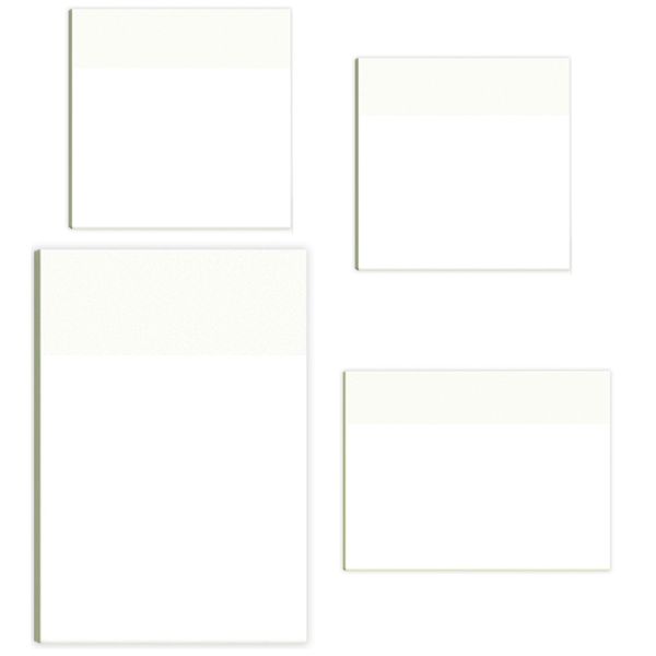 Craft Waterproof Transparent Sticky Notes Set Of 4 Pads (50 Sheets Each)