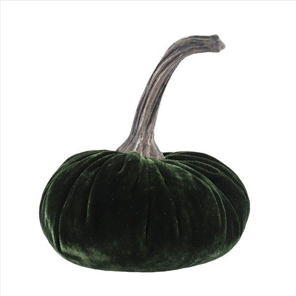 Large Velvet Pumpkins for Decorating Halloween Home Decor(Orange)