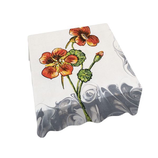 Nasturtium By Cherylin Louw Square Tablecloth