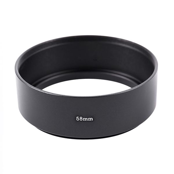 58mm Mount Standard Metal Lens Hood For Canon Nikon Pentax Sony Olympus