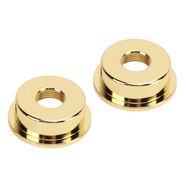 Gold Electric Guitar Jack Plate with Screws Round Metal