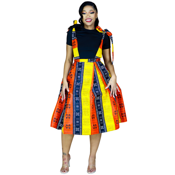 Africa Fashion House - Anna-Mo Lined Strap Skirt