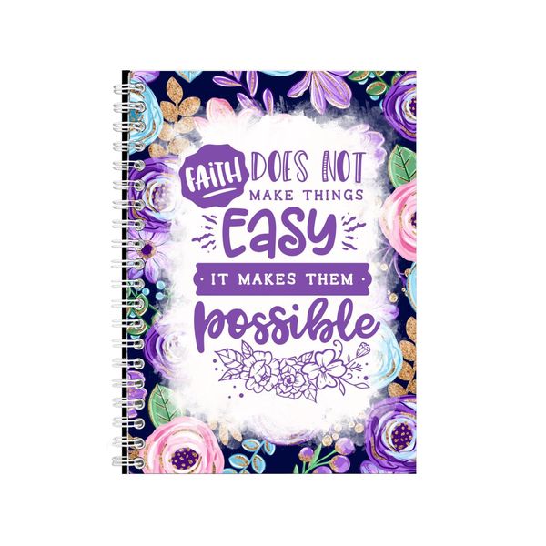 Faith Does Not Make Things Easy Notebook Faith Gift Idea A4 Notepad Pad 79