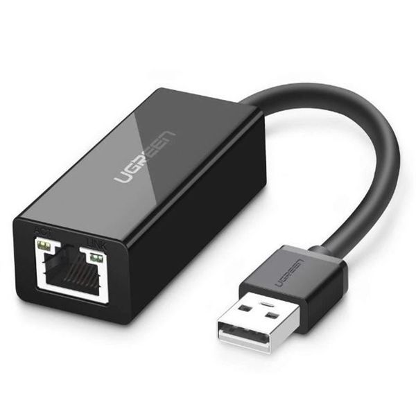 UGREEN CR110 Ethernet Adapter | USB 2.0 to RJ45 - Black
