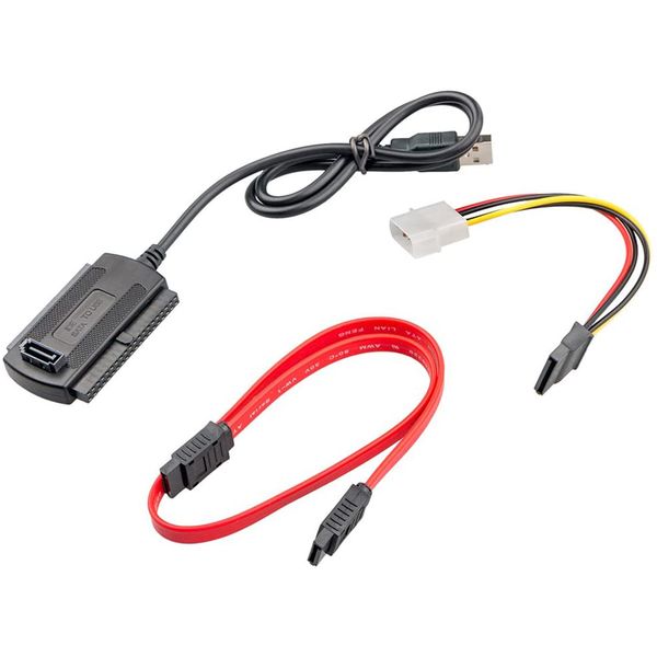 3 in 1 IDE SATA ATA Drive to USB 2.0 Adapter Converter Cable