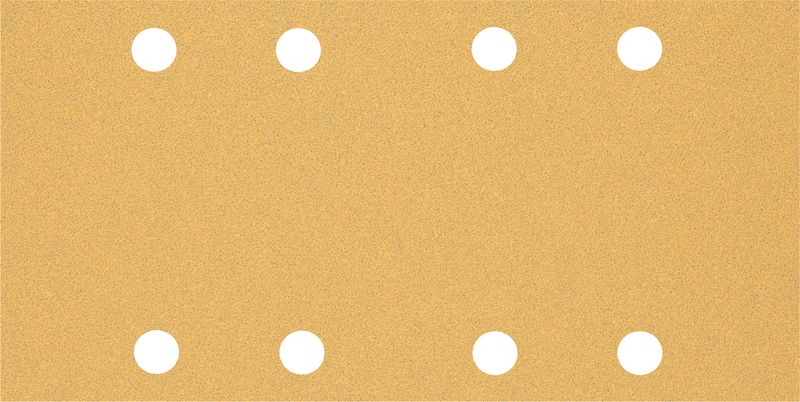 Best for Wood &amp; Paint, 93 x 186mm, 80, 8 holes, 10 Piece, Hook &amp; Loop