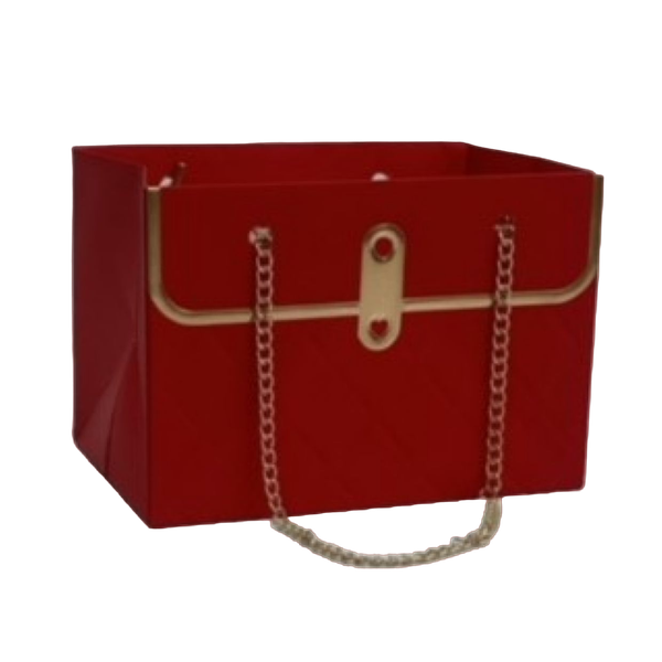 Handbag Box With Gold Chain- Set Of 2