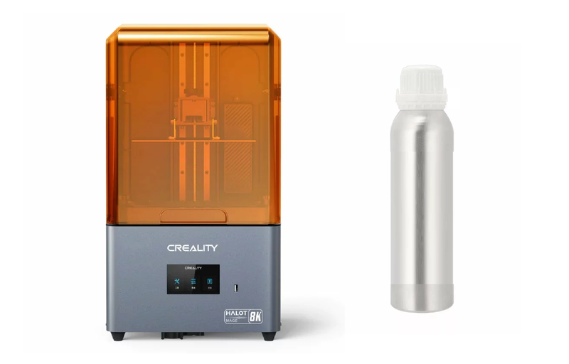 Creality HALOT-MAGE Resin 3D Printer &amp; LCD Standard UV Resin White 1LT