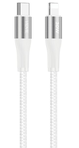 Vidvie CB4038i USB-C to Lightning Cable - 1m 3A Fast Charging - 60W