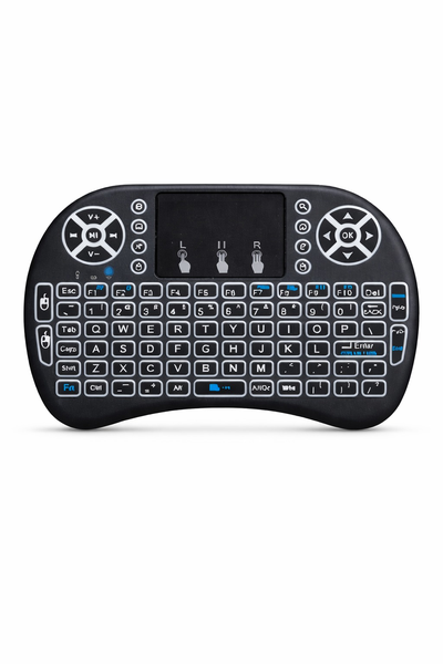 ZYS Mini Keyboard - Wireless, Backlit, Touchpad