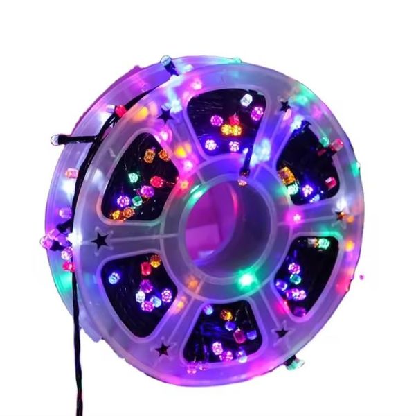 ZYF-140 Black Cable 50M LED Fairy Light RGB With 8 Combination Setting Mode