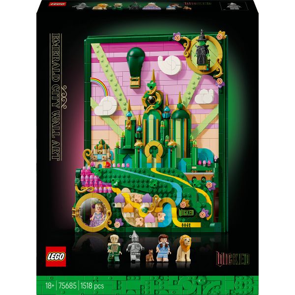 LEGO® Wicked Emerald City Wall Art Fantasy Decor Gift for Adults 75685