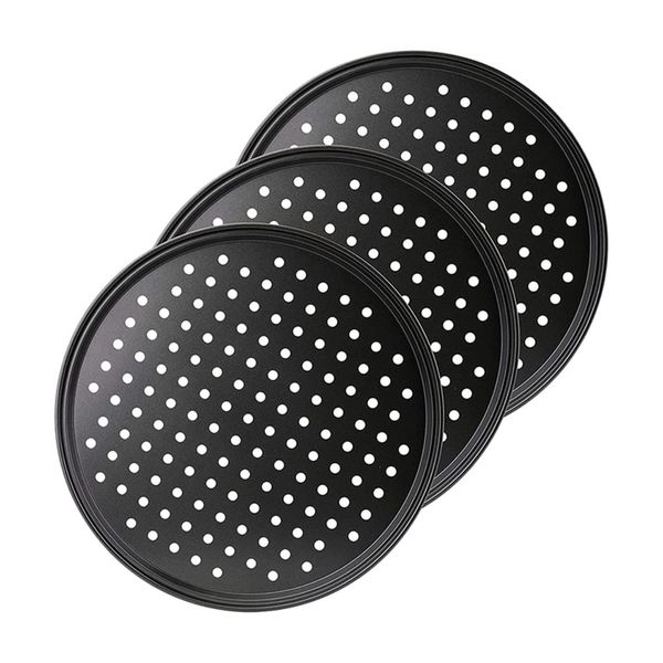 3 Pack Pizza Pan with Holes Round Non-Stick