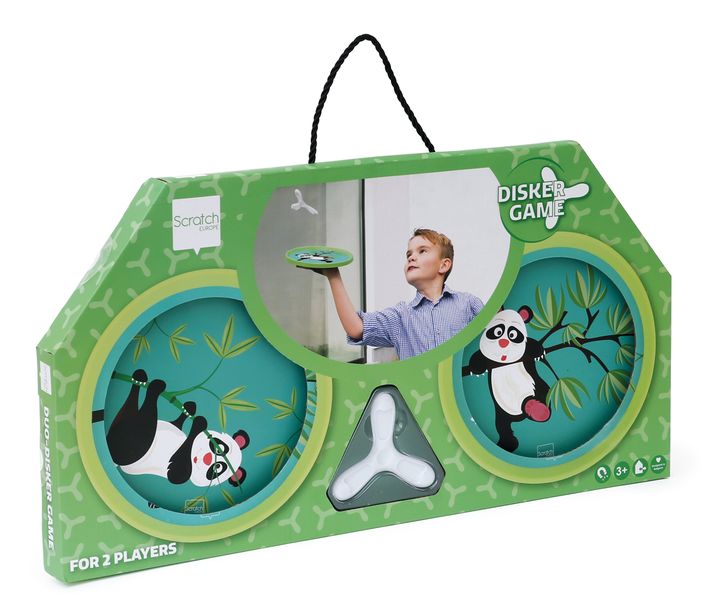 Scratch Europe Hand Duo Magnetic Disker Game Pandas