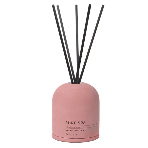 Blomus Room Diffuser: Sea Salt &amp; Sage Scent in Dark Pink Container 100ml
