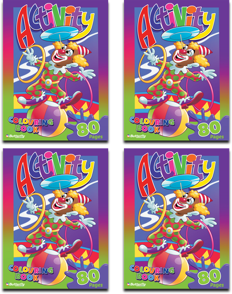 Butterfly Colouring Book - Activity (80 Pages) Np X4