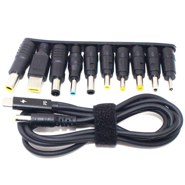 100W Type-C To Round Port Plug Dc Power Fast Charge Charging Adapter