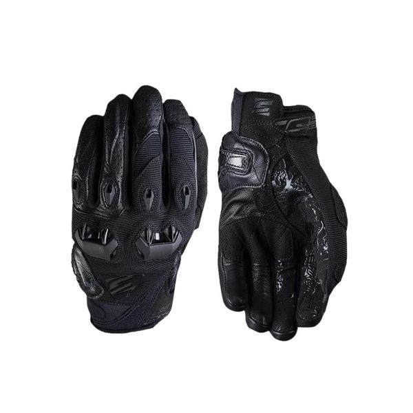 Five Gloves Stunt Evo Airflow Full Black Motorcycle Gloves