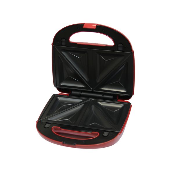 Conic Compact Design Non-Stick Sandwich Maker - Red