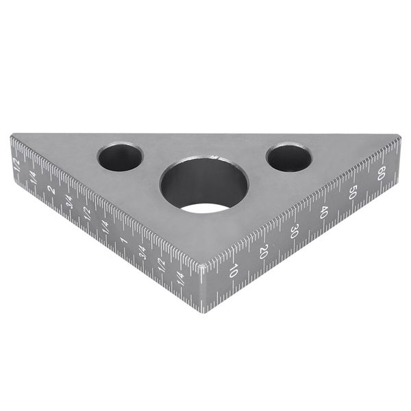 45/90 Frosted Alloy Triangle Ruler for Woodwork