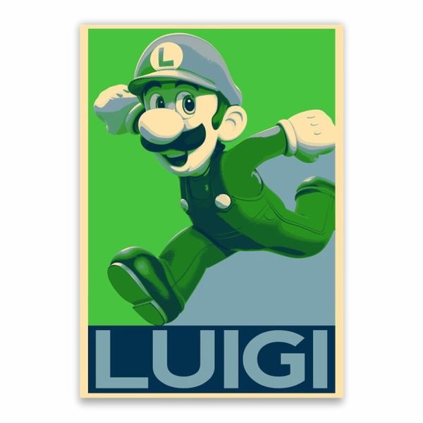 Luigi Mario Kart Poster - A1