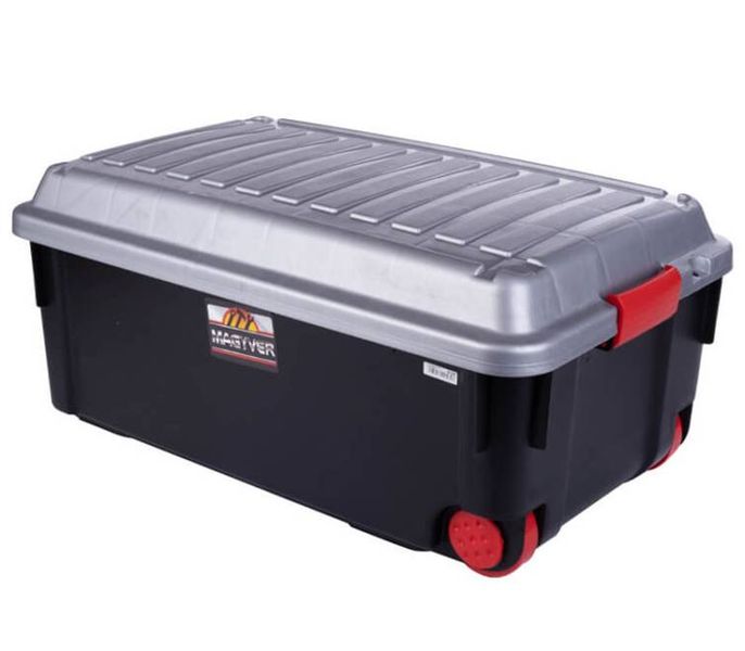 Storage Box Black with Wheels