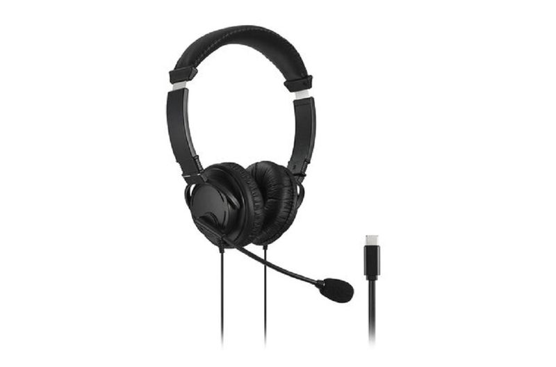 Kensington USB-C Dual Headset/Headphones for Call Centre - With Microphone - Black