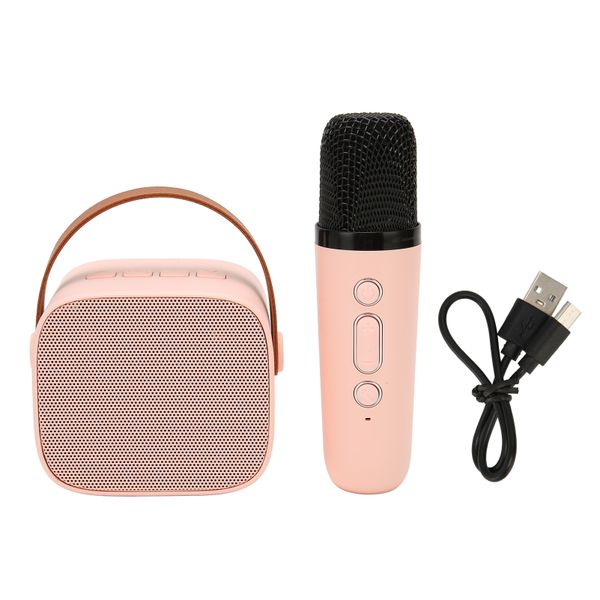 Bluetooth Speaker Microphone Set HiFI Stereo Handheld Karaoke Mics Machine