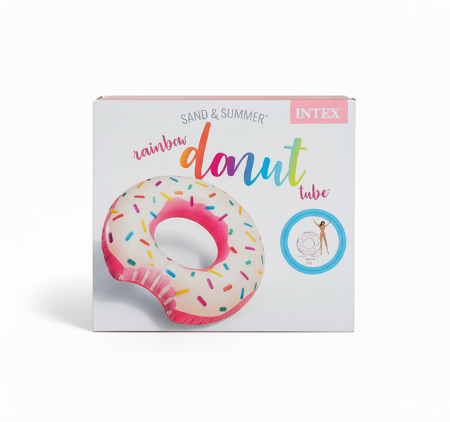 Intex Inflatable Pink Donut Swimming Tube 107cm x 99cm
