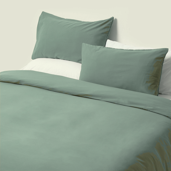 George &amp; Mason - 200 Thread Count Cotton Duvet Cover Set -Green