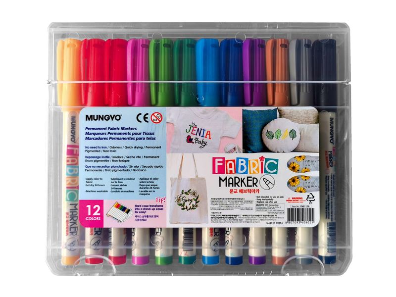 Mungyo Fabric Marker Set of 12