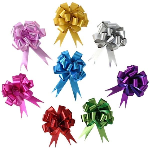 Pull Bow Gift Wrapping Bows - Assorted Colours