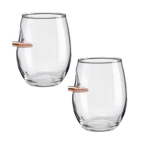Myso Wine Glass with Bullet - Non-Toxic High-Quality Handcrafted - Set of 2