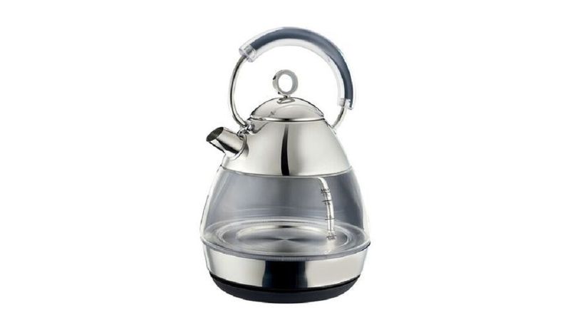 3000W Pyramid Glass Kettle-Transparent&amp; Silver