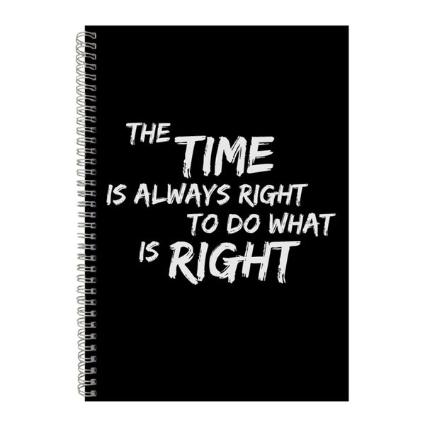Right A4 Notebook Spiral Lined Motivational Saying Graphic Notepad Gift 224