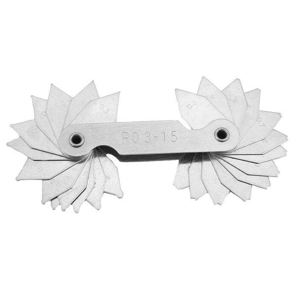 DIY Integrated Stainless Steel Screw Radius Gauge Measuring Tool - 70mm