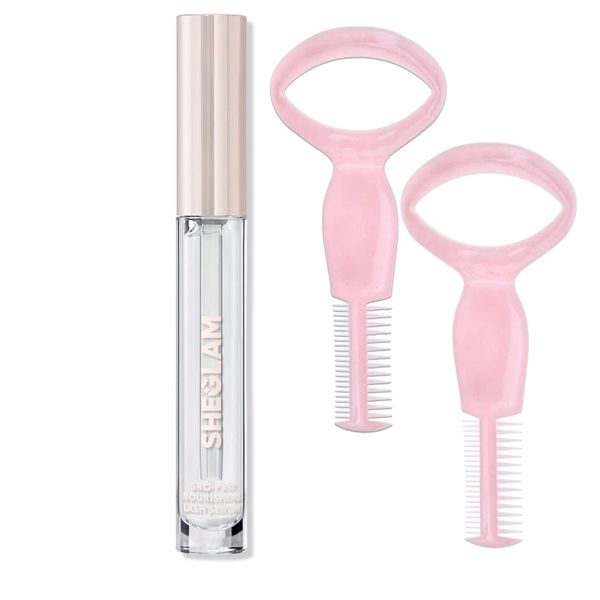 SHEGLAM Gro-Pro Nourishing Lash &amp; Brow Serum + 2 Lash Assist Tools - Clear