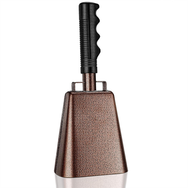 10 In Steel Cowbell/Noise Makers With Handles Cheering Bell Sporting