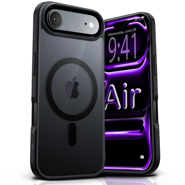 ORRO Clear MagSafe Case with Black Trim - Compatible with iPhone Air