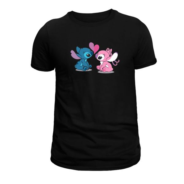 Printed T-Shirt - Lilo &amp; Stitch - Short Sleeves