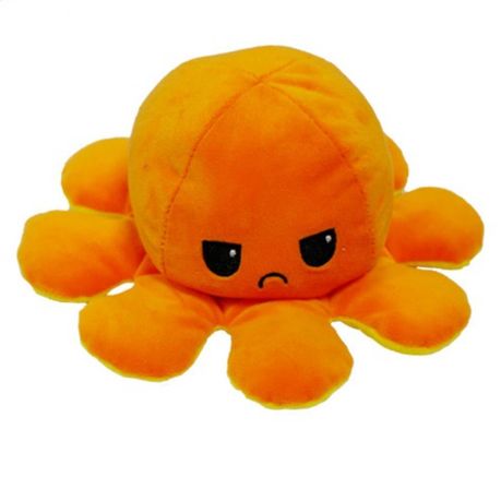 reversible octopus plush yellow