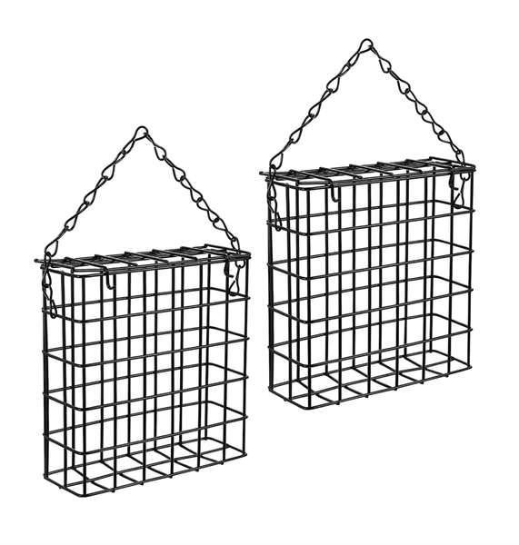 Pet Garden Outdoor Suet Hanging Bird Feeder Set of 2 - 13cm