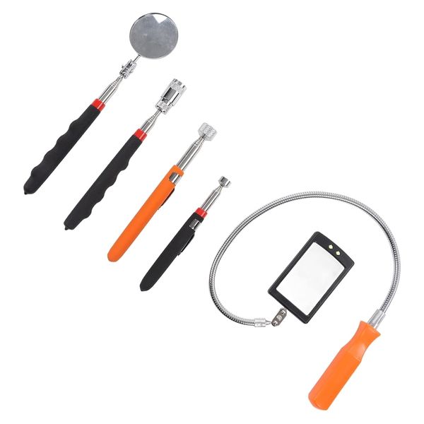 Tool DIY Telescopic Magnetic Shock Resistant Pickup Tool Kit Set of 5