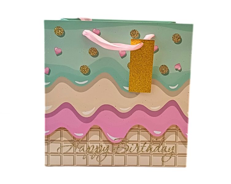 Happy Birthday Dream Gift Bag - Multi Layered Mint, Vanilla &amp; Strawberry