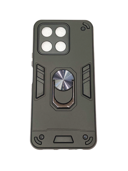 Honor X6A 4G Shockproof Protective Cover With Metal Ring/Stand